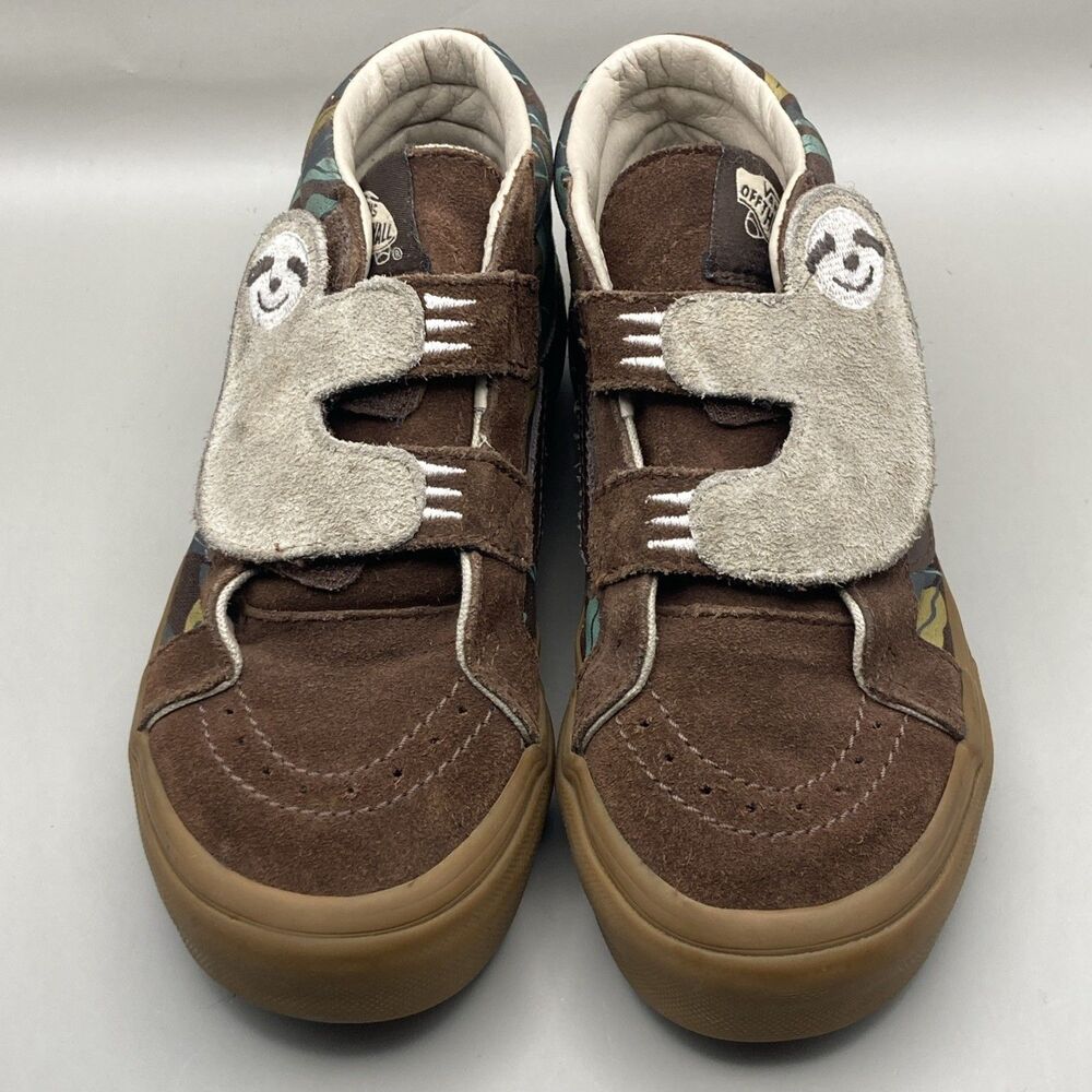 Vans Sk8-Mid Sloth Strap Shoes Kids Boys Size 1.5 - Picture 6 of 8